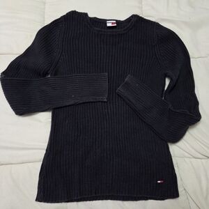 Tommy Hilfiger Women's Ribbed Black Sweater